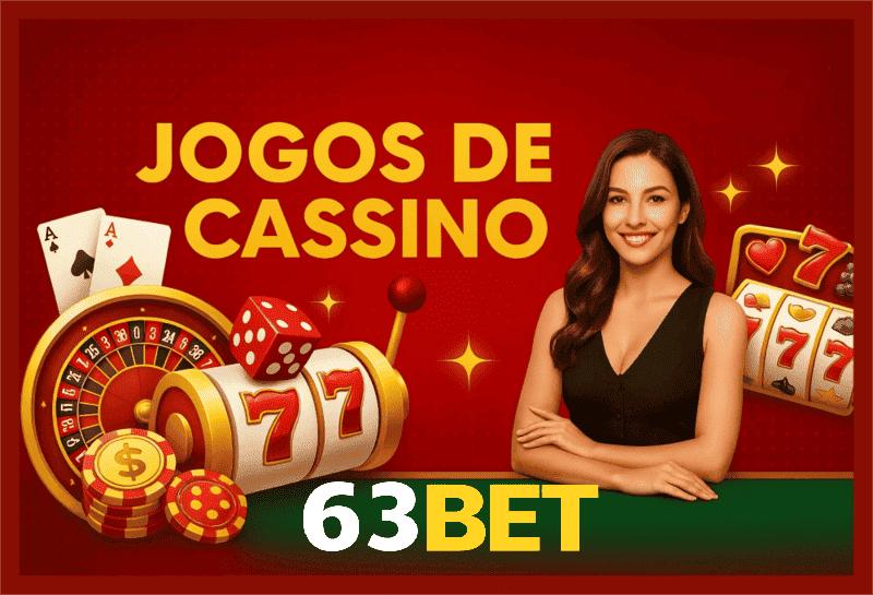 Imagem ilustrativa mostrando a plataforma 63BET com variedade de jogos online e provedores populares.
